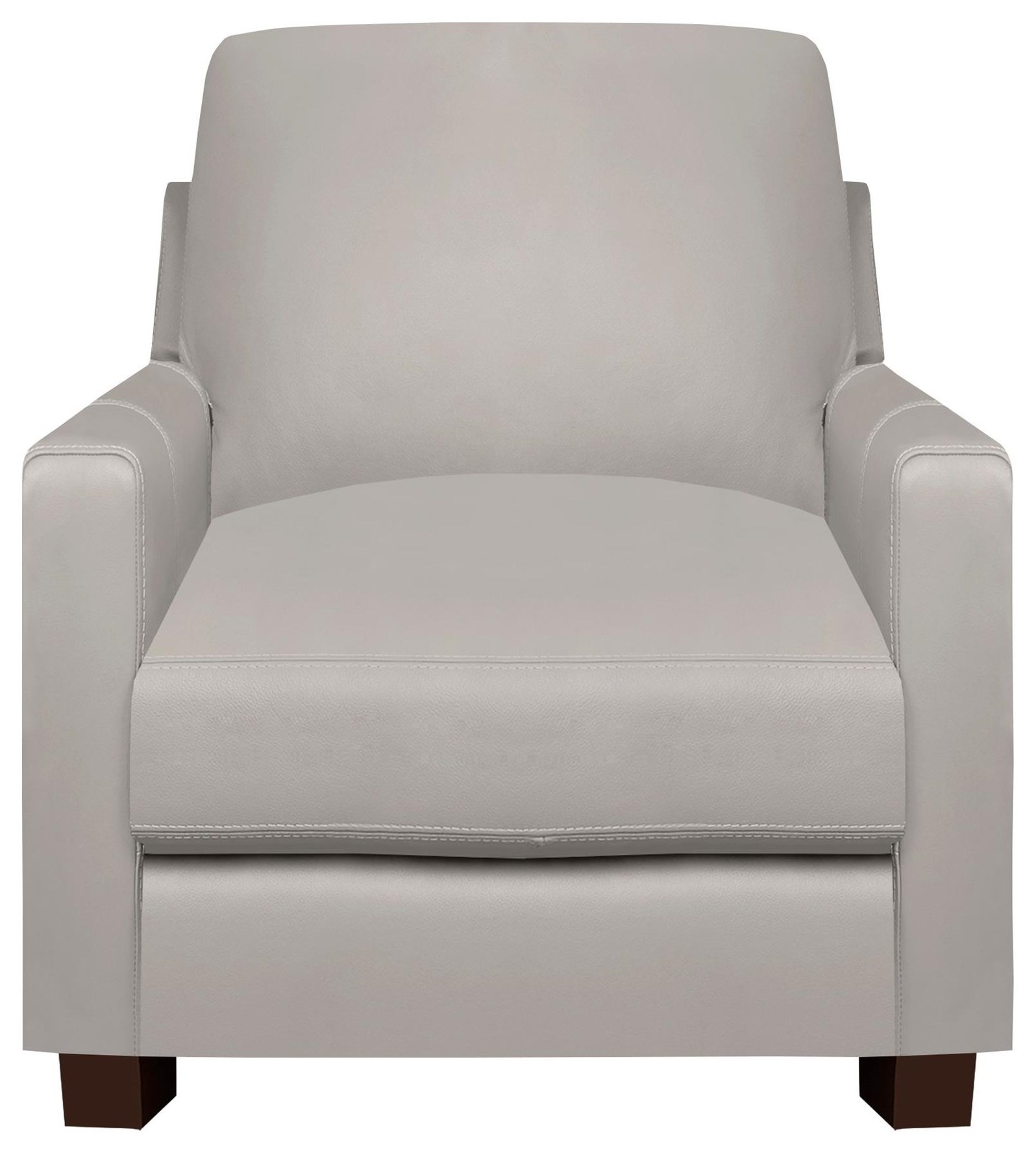 Gray leather sale chair